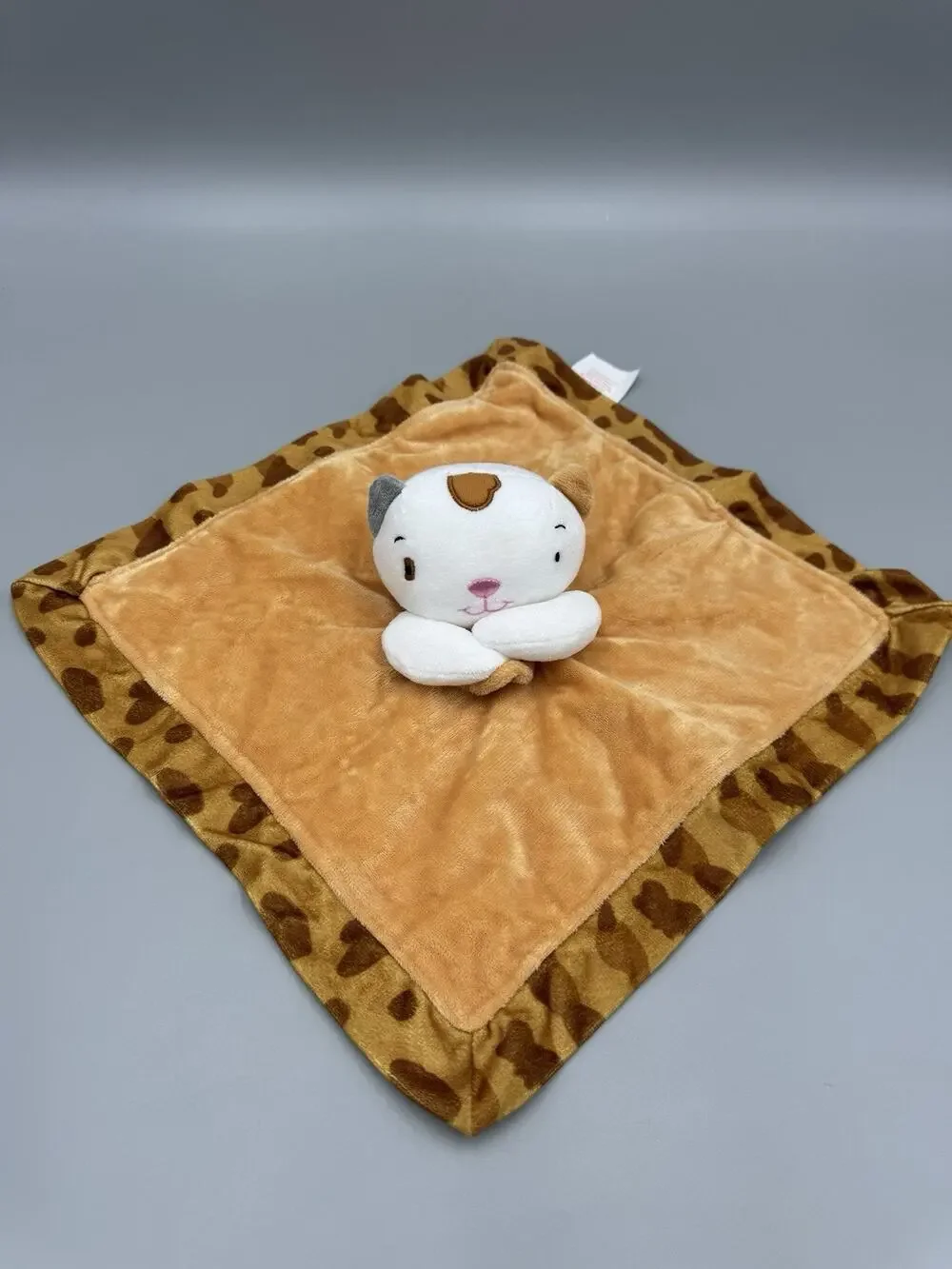 Highlights Calico Kitty Lovey Baby Security Blanket Brown